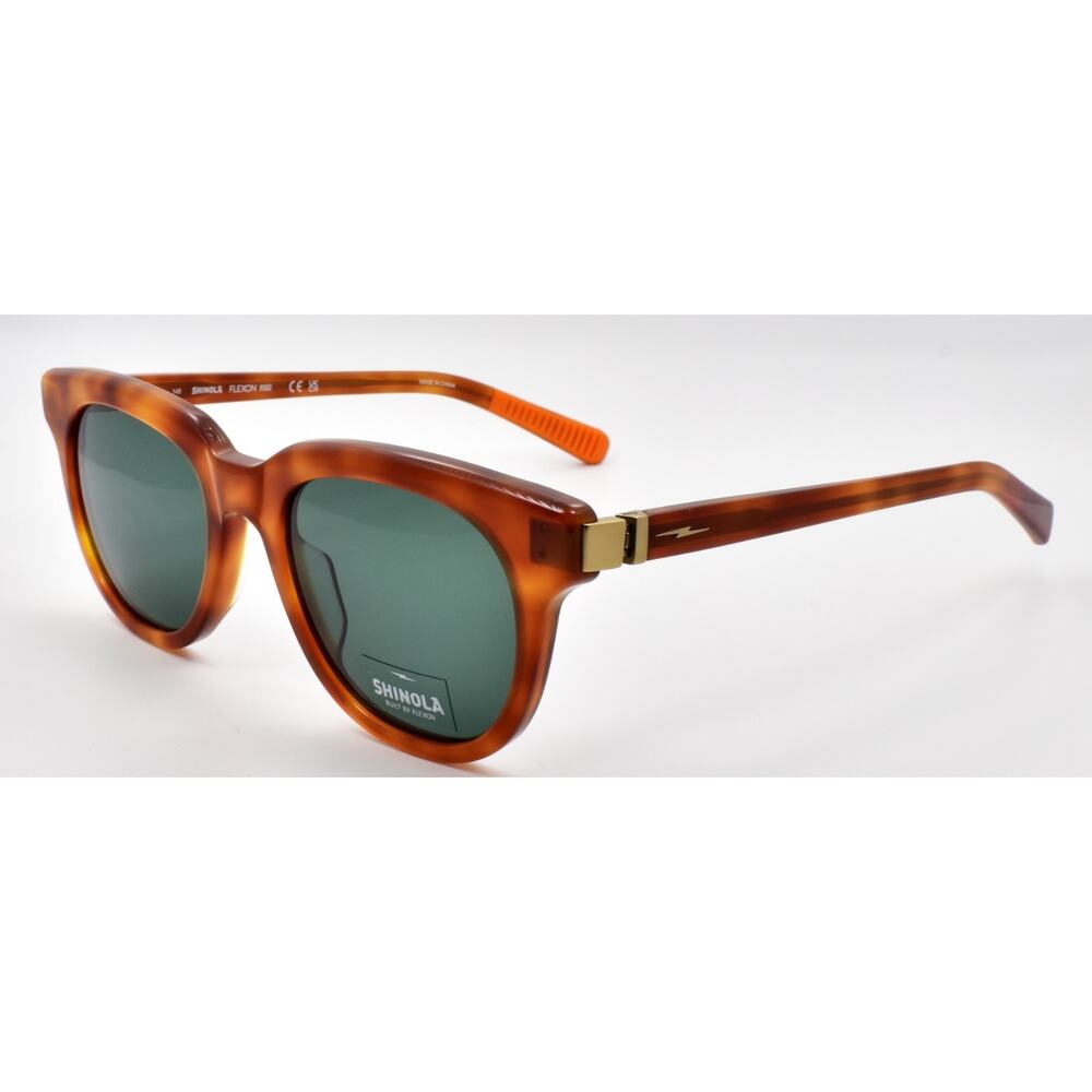 Shinola by Flexon SH1501S 243 Sunglasses 51-20-145 Honey Tortoise / Green